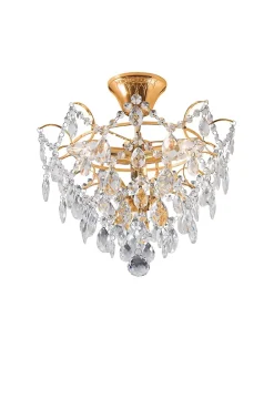 Plafonnier Cristal 3 x E14, 40W, Doré - Markslöjd - Rosendal