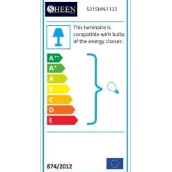 Plafonnier croisé en fer noir - ANDREA