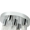 Plafonnier de salle de bain Myvat LED intégrée 1200lm 14W IP44 Ø28cm blanc GoodHome argent