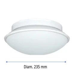 Plafonnier de salle de bain Dolly E27 IP44 6W blanc