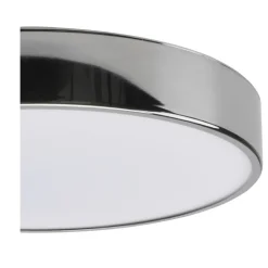Plafonnier de salle de bain Wapta LED intégrée 1200lm 12W IP44 Ø28,3cm blanc froid & blanc chaud GoodHome noir brillant
