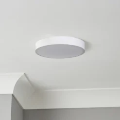Plafonnier de salle de bain Wapta LED intégrée blanc 1200lm 12W IP44 Ø28,3cm blanc froid & blanc chaud GoodHome