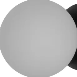 Plafonnier de salle de bain noir E14 10W IP44 GoodHome Hoatzin