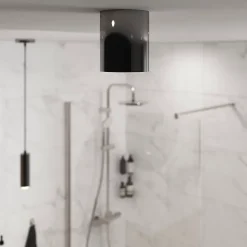 Plafonnier de salle de bain Ipsoot LED intégrée 800lm 13W IP44 Ø10,2cm blanc chaud & blanc neutre GoodHome