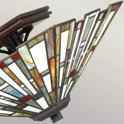 Plafonnier de style Tiffany - Maybeck 2 lumières