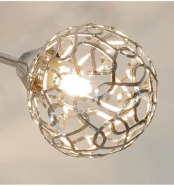 Plafonnier design 5 boules Aphyse