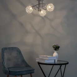 Plafonnier design 3 boules Aphyse