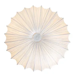 Plafonnier design blanc en soie 60 cm 5 lumières - Plu