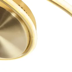 Plafonnier design doré avec LED à intensité variable 3 niveaux - Rowan