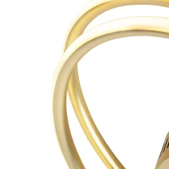 Plafonnier design doré avec LED à intensité variable 3 niveaux - Rowan