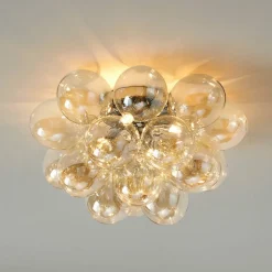 Plafonnier design grappe de 17 verres - Bartali