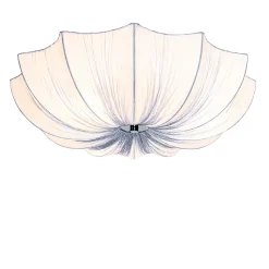 Plafonnier design gris soie 52 cm 3 lumières - Plu