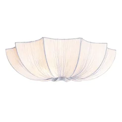 Plafonnier design gris soie 52 cm 3 lumières - Plu