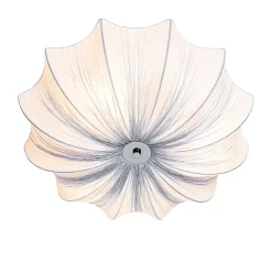 Plafonnier design gris soie 52 cm 3 lumières - Plu