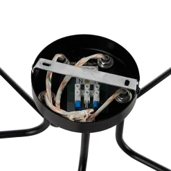 Plafonnier design noir 5 lumières - Facile