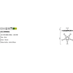 Plafonnier design, Plafonnier Aire led dimmable, MANTRA