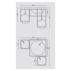 Plafonnier Desigual 5L par Mantra