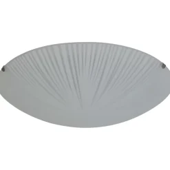 Plafonnier E27 42W GoodHome Dius mat blanc H.9 x Ø30 cm