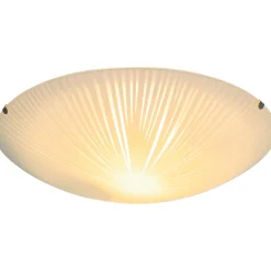 Plafonnier E27 42W GoodHome Dius mat blanc H.9 x Ø30 cm