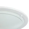 Plafonnier E27 42W GoodHome Hubaa blanc mat effet givré H.8 x Ø29 cm