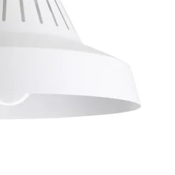 Plafonnier E27 42W GoodHome Yarra blanc mat H.15.5 x Ø30 cm