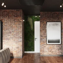 Plafonnier en acier 2 ampoules 4000K - 33x6x13.5cm Sollux