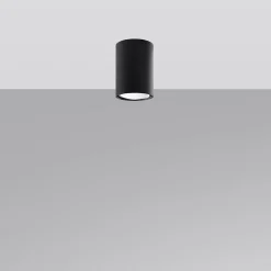 Plafonnier en acier 1 ampoule 3000K - 6x6x10cm Sollux