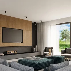 Plafonnier en acier 1 ampoule 4000K - 6x6x20cm Sollux