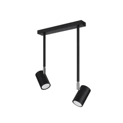 Plafonnier en acier 2 ampoules 3000K - 30x10x43cm Sollux