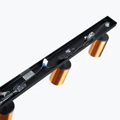 Plafonnier en acier 4 ampoules 3000K - 82x6x18.5cm Sollux