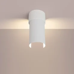 Plafonnier en acier 1 ampoule 3000K - 10x10x21cm Sollux