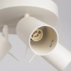 Plafonnier en acier 3 ampoules 4000K - 19.5x19.5x18.5cm Sollux