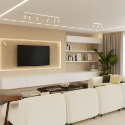 Plafonnier en acier 3 ampoules 4000K - 19.5x19.5x18.5cm Sollux