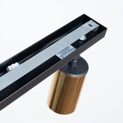 Plafonnier en acier 2 ampoules 4000K - 30x6x18.5cm Sollux