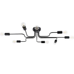 Plafonnier en acier 8 ampoules 3000K - 103x56x15.5cm Sollux