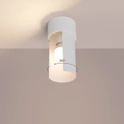 Plafonnier en acier 1 lampes 10x10x21cm Sollux