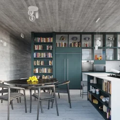 Plafonnier en acier 3 lampes 30x30x34.5cm Sollux