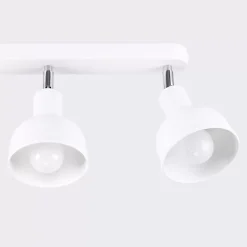 Plafonnier en acier 3 lampes 59x24x18.5cm Sollux