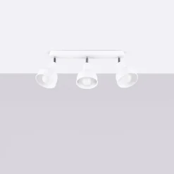 Plafonnier en acier 3 lampes 59x24x18.5cm Sollux
