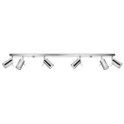 Plafonnier en acier 6 lampes 118x6x16cm Sollux