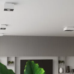 Plafonnier en acier 3 lampes 34x14x11cm Sollux