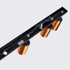 Plafonnier en acier 6 lampes 118x6x18.5cm Sollux