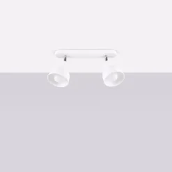 Plafonnier en acier 2 lampes 47x24x18.5cm Sollux