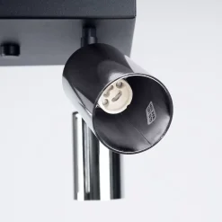 Plafonnier en acier 4 lampes 25x25x19cm Sollux