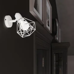 Plafonnier en acier 3 lampes 52x17x19cm Sollux