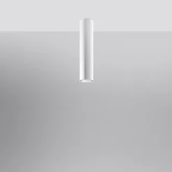 Plafonnier en acier 1 lampes 6x6x40cm Sollux