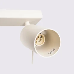 Plafonnier en acier 3 lampes 45x6x17cm Sollux