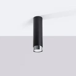 Plafonnier en acier 1 lampes 6x6x22.5cm Sollux