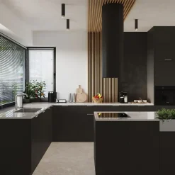 Plafonnier en acier 1 lampes 6x6x22.5cm Sollux