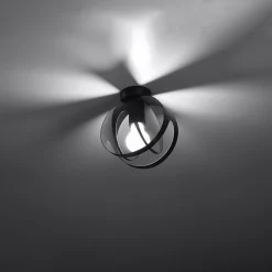 Plafonnier en acier 1 lampes 16x16x21cm Sollux